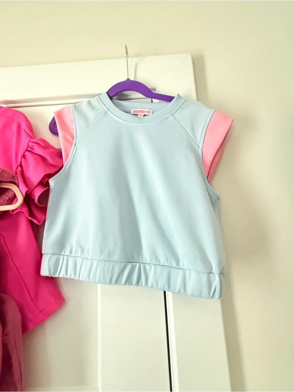 Girls Mixed Clothing Set - Pink, Light Blue & Multi Floral Pieces